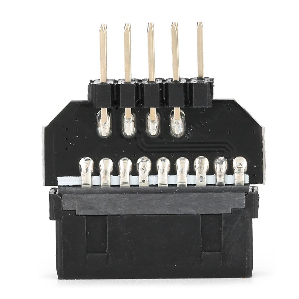 Front Panel Plug Connector Motherboard Adapter Plastic Shell USB3.0 19‑Pin to USB2.0 9‑Pin(PH23B )