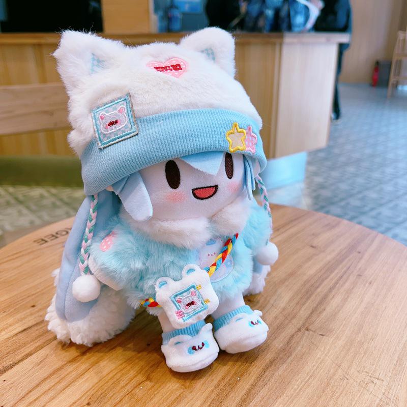 15cm Yukineko Cotton Plush Doll - Replaceable Outfit, Cute Birthday Gift