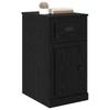 Side Cabinet Black Oak Effect 40 x 50 x 75 cm
