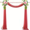 1Pc Wedding Chiffon Yarn Forest Lawn Outdoor Arch Decoration Drape