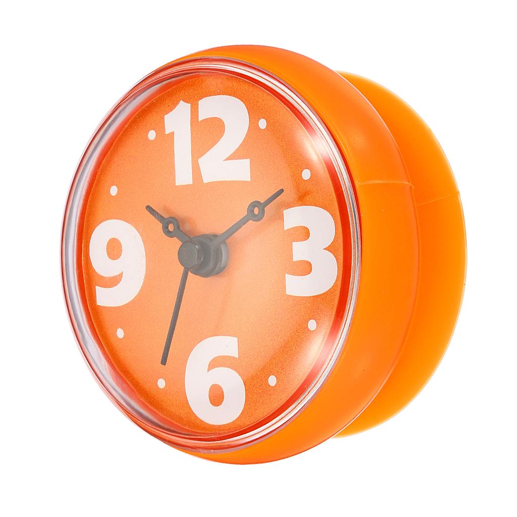 Uxcell 7.5cm Waterproof Mini Shower Clock Small Table Kitchen Living Bathroom Room Wall Clock Toilet Round Sucker Decor Art