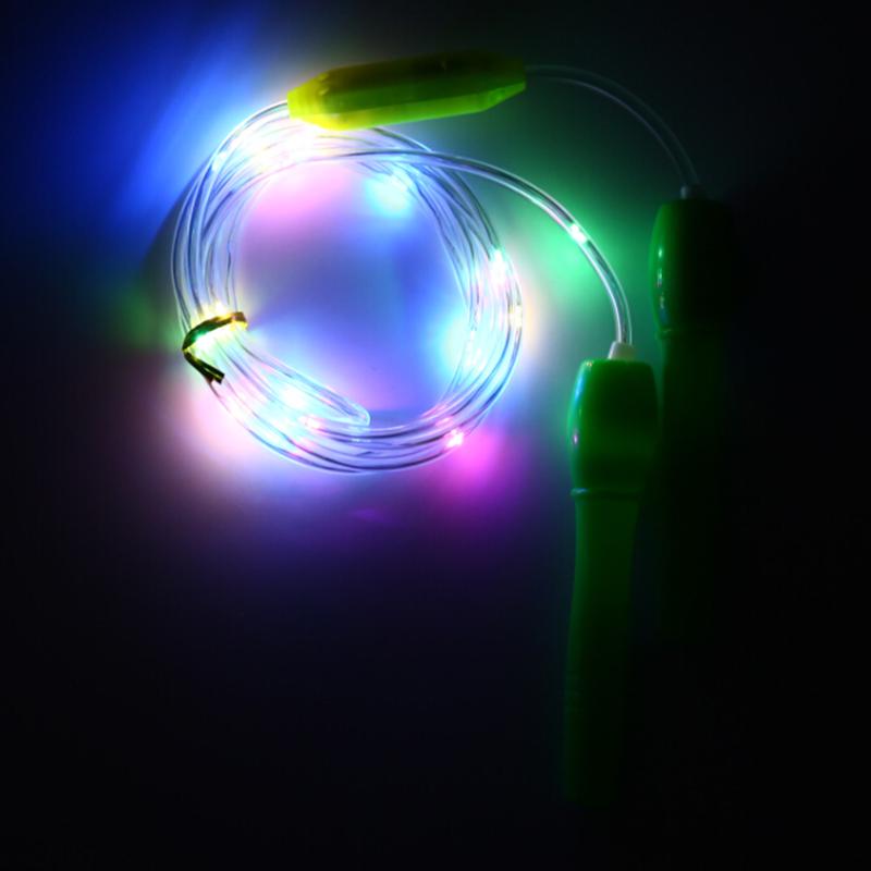 Light Up Led Skipping Rope Kids Children Jump Exercise Fitness Kids Random Color