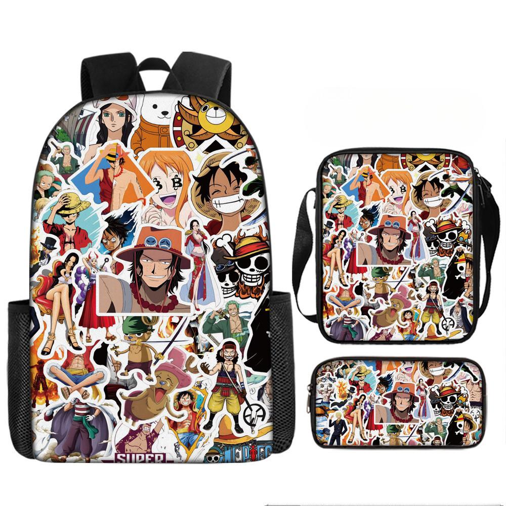 One Piece Backpack Set For Kids With Breathable Oxford Fabric And Cartoon Character Design For School Use