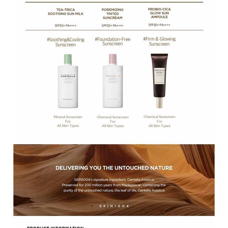 SKIN 1004 - Madagascar Centella Probio-Cica Glow Sonnenschutz-Ampulle