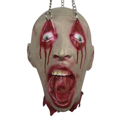 Horror Scary Chain Head Severed Severed Zombie Head For Halloween Parties