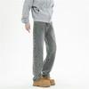 Design-Sinn Ganzkörperdruck Jacquard schwarze Jeans Herren Lässig Rowdy Gutaussehend Gerade Hosen Europäisch und Amerikanisch High Street Retro Hosen