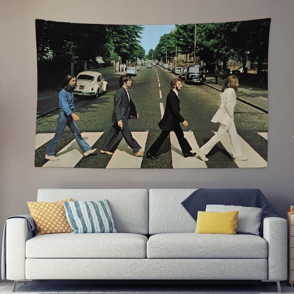 

Band T-The B-BeatlesS Classic Cool Tapestry Background Hanging Cloth Bedroom Room Decor Aesthetic Tapestry Wall Party 50x70CM