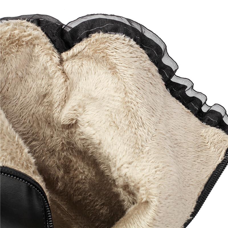 Women's High-heeled Short Boots Autumn and Winter New Waterproof Table Thick-heeled Large-size Roman Short Boots