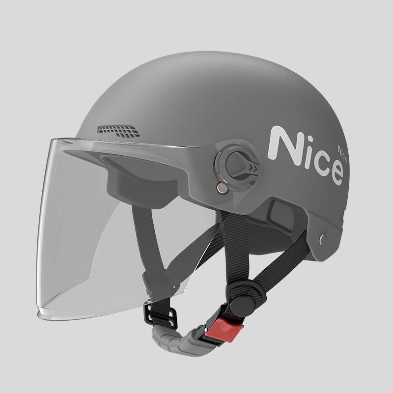 

1 шт. Аккумуляторный мотоциклетный летний универсальный всесезонный солнцезащитный шлем безопасности полушлем шлем для электромобиля женский шлем Long mirror светло-серый