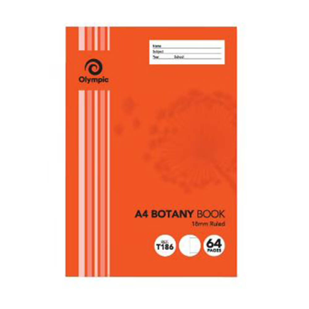 Olympic A4 64-seitiges Botanikheft (Packung mit 20)