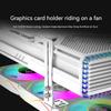 Dator Grafikkortshållare Slitstarkt Litet GPU Fästfäste Rostskyddad Aluminium GPU-uttagshållare för GPU-fläktposition