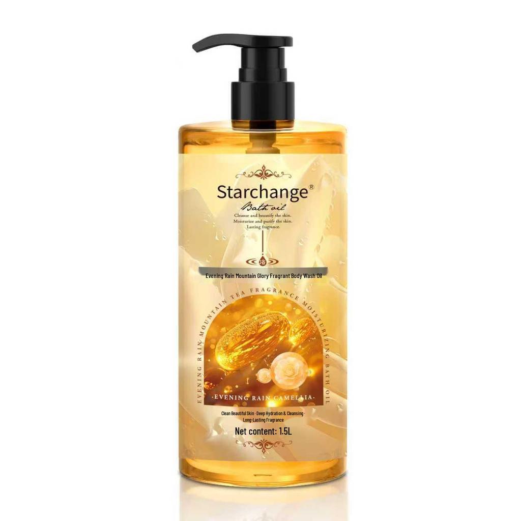 Camellia Pomegranate & Ebony Rose Moisturizing Shower Gel, Long-lasting Fragrance, Family Size 1L