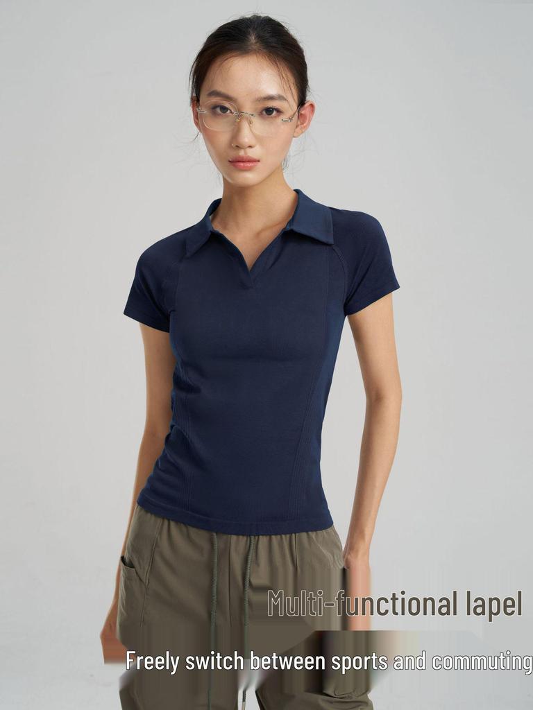 Men's Slim Fit Breathable Polo Shirt: Quick-Drying, Short Sleeve, Ideal for Fitness, Business, and Outdoor Sports