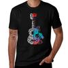 Ukulele Hawaiian Tattoo Tshirt Soft Stretch Short Sleeve Top Tshirt