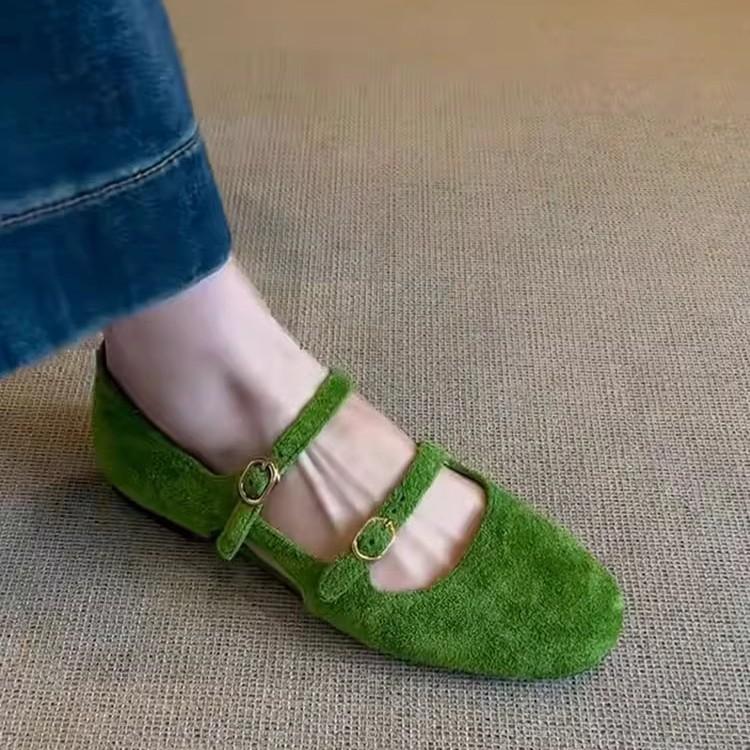 Versione in pelle di mucca~ Scarpe Mary Jane a taglio basso in vera pelle da donna 2025 nuove super morbide casual da pendolarismo piccole scarpe in pelle da donna scarpe singole