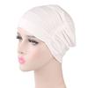 1Pc Muslim Stretch Hair Loss Head Scarf Wrap Cap Polyester Cancer Chemo Women Plain Turban Hat
