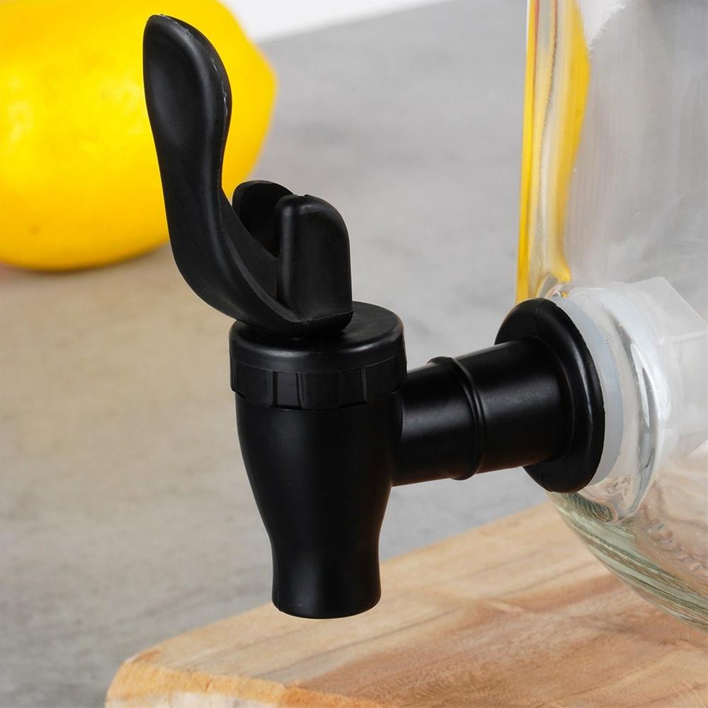 Glass Beverage Dispenser Jar with Tap 3.2L
