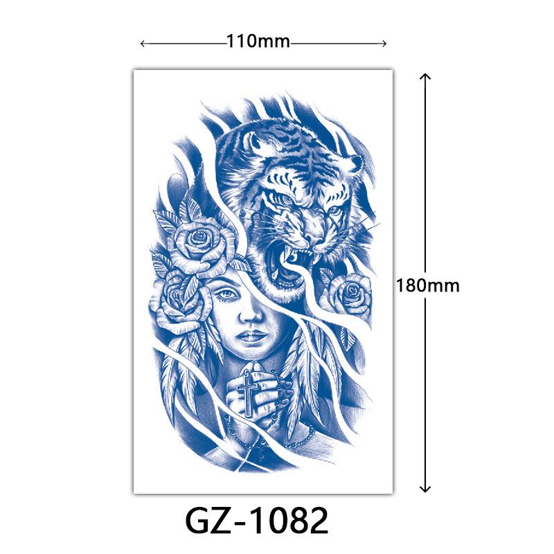 Juice Tattoo Stickers, Herbal Tattoo Stickers, Semi-Permanent English Letter Tattoo Stickers Tattoo