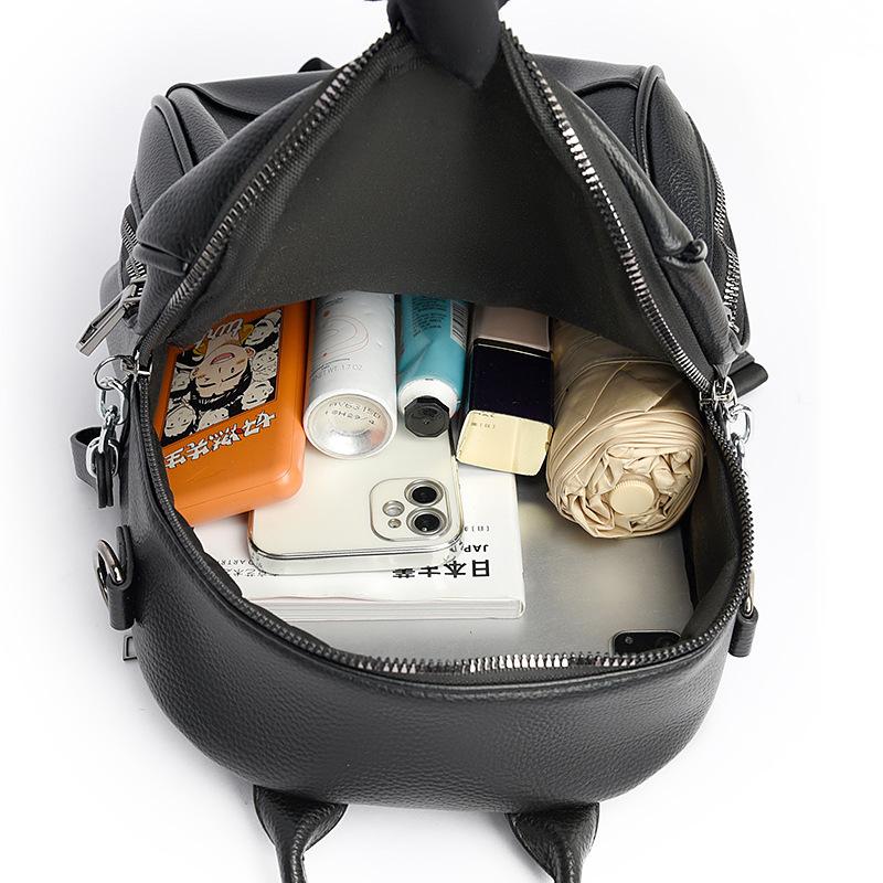 Backpack 2025 new American retro fashion backpack large capacity niche simple light luxury casual bag