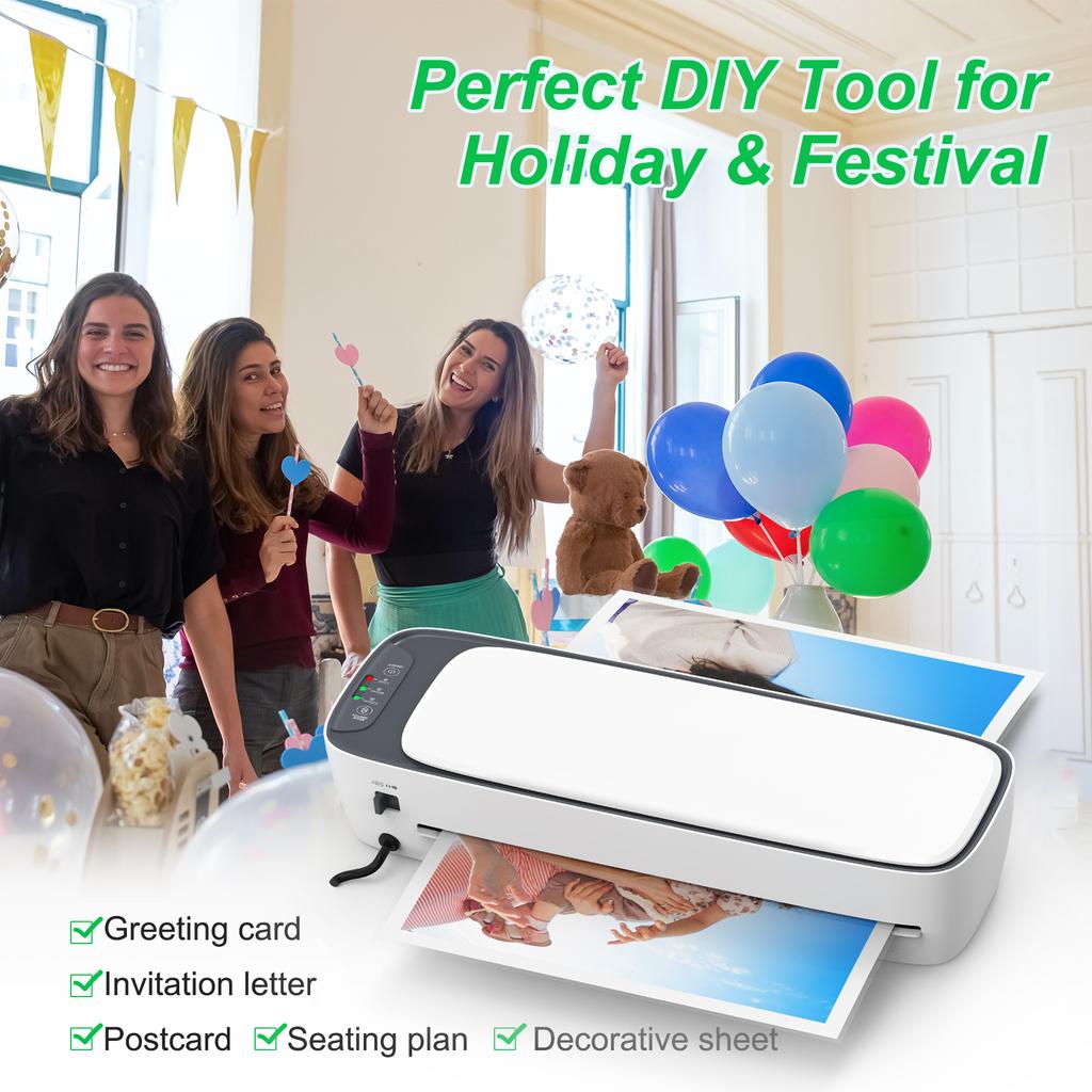 Set de mașini de laminare de birou, dimensiune A3, multifuncțională, laminare la cald și la rece, cu 2 role, 12,5