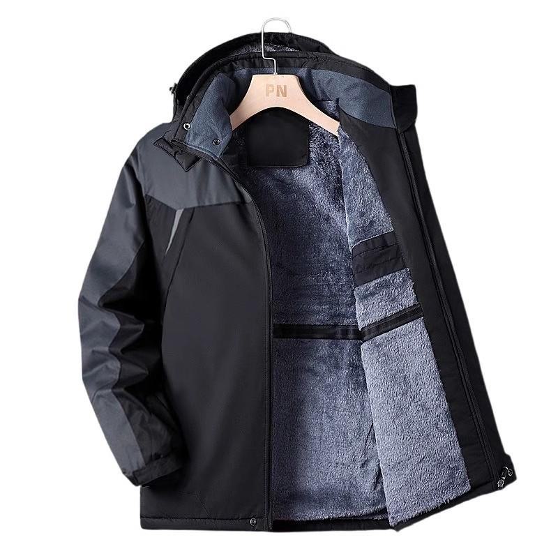 Men's  Outdoor Fleece Thickened Jacket Fleece Thickened Warm Winter Single-layer Cold-proof Waterproof and Windproof