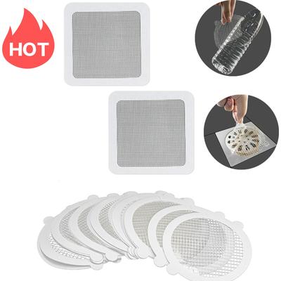 1/20pcs Anti-blocking Filter Screen Sink Sewer Outfall Stopper Floor Drain Sticker Hair Catcher Household Cleaning Products