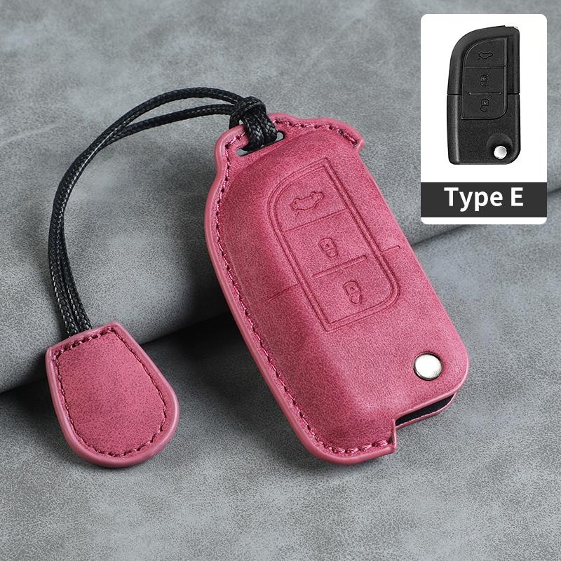 3-Tasten Leder Auto Klappschlüssel Hülle für Changan Alsvin V3 V5 V7 CX20 30 Zhixiang Eulove CS15 CS35 CS75 EV EStar EADO Raeton