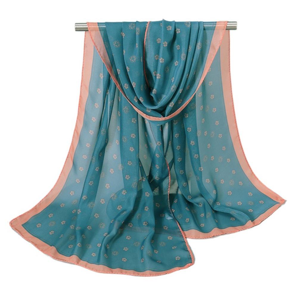 

Мягкая шаль от солнца Тонкая шаль Шелк Новая женская шаль-накидка Green2