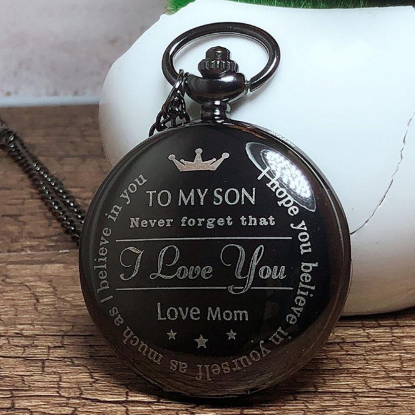 Engraved Vintage Quartz Pocket Watch Pendant Vintage Pocket Watch