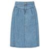 Womens/Ladies Chambray Regular Midi Skirt