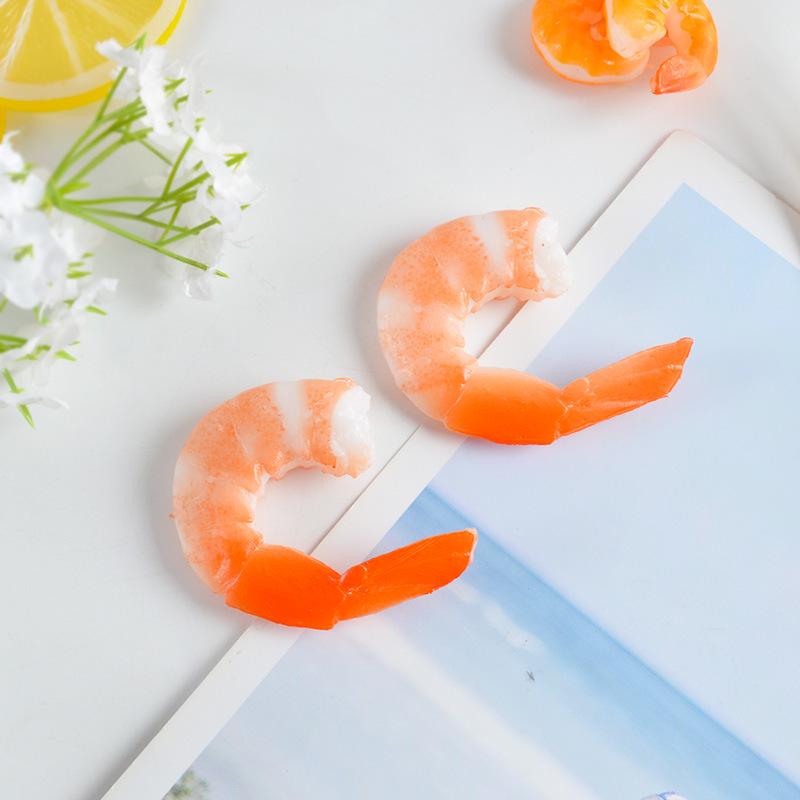 PVC Shrimp Keychain Props - Funny Kitchen & Dining Toy Models