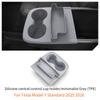 For Tesla Model Y Standard 2026 Multifunctional Silicone Central Control Cup Holder+Storage Box Glasses Holder Tray Accessories
