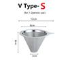 Pour Over Coffee Dripper Slow Drip Paperless Coffee Filter Reusable Strainer Stainless Steel Coffee Filter Baskets Mesh Strainer