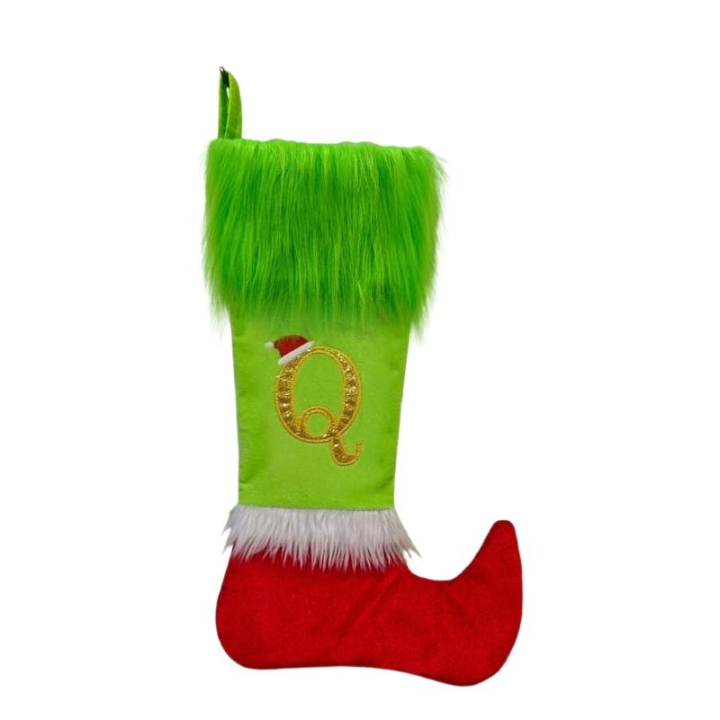 Kerstkousen met letters om op te hangen Leuke Kerstsokken Snoep Cadeauzak Kerstdecoraties Voor Huisfeest