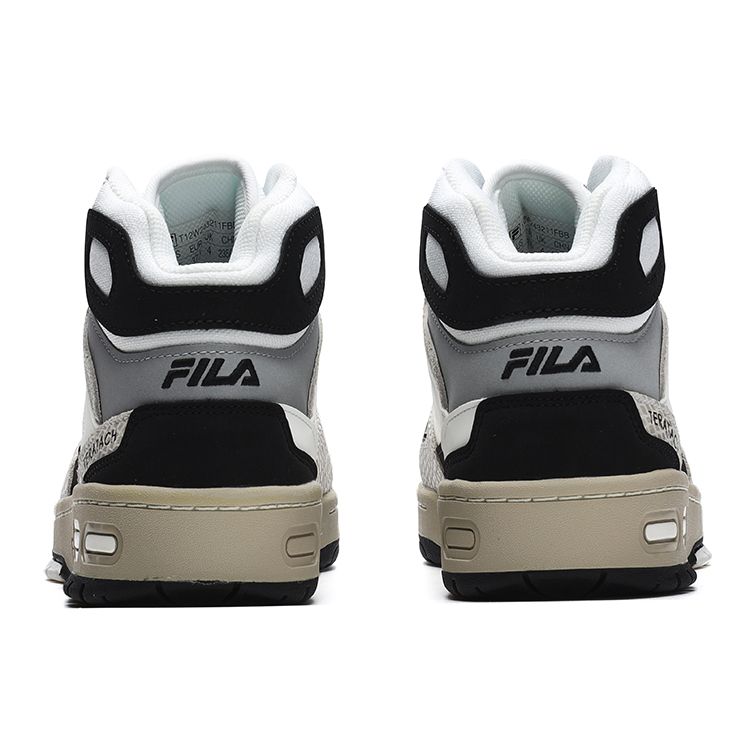 Fila Fusion Teratach Retro Basketball Shoes Women Sneaker Bright-White Black T12W243211FBB