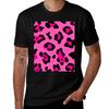 Hot Pink Leopard Print Animal Cheetah Pattern TShirt Casual Basic Street Style TShirt