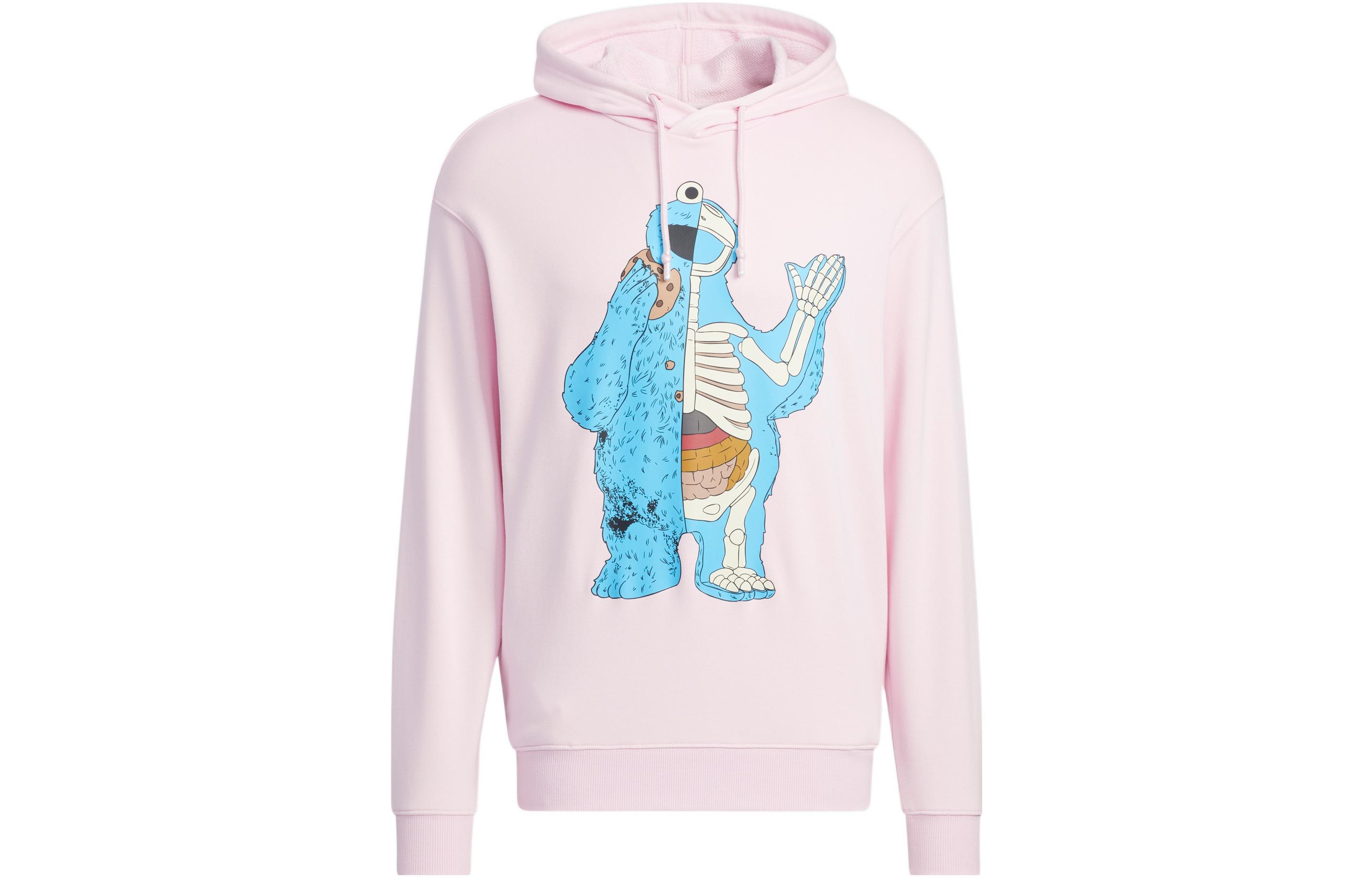 Adidas Neo X SESAME STREET Sweatshirts Unisex Pink Hooded Moderate Other HM9947 L