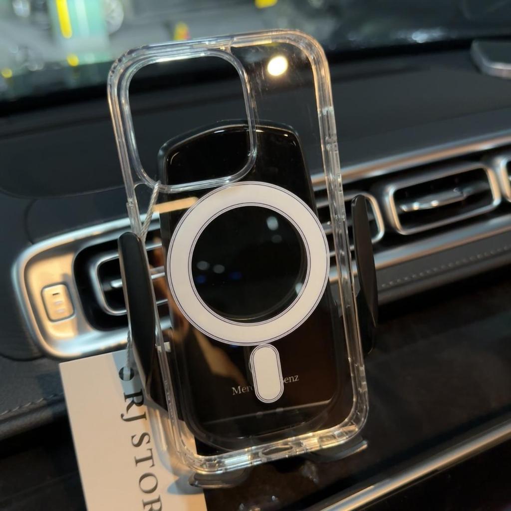 Transparent Magnetic Case for iPhone 11/13/14 Pro Max, 15 Pro, and 16