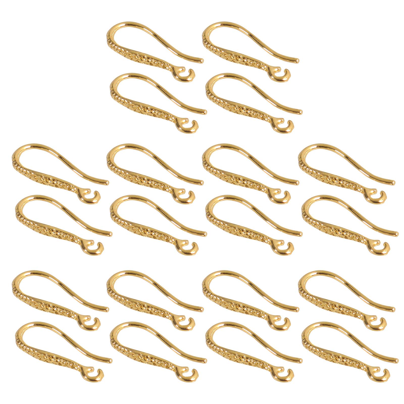 

Набор из 20 медных крючков для серег, материалы для изготовления ювелирных изделий своими руками, гипоаллергенный набор крючков для серег для любителей DIY