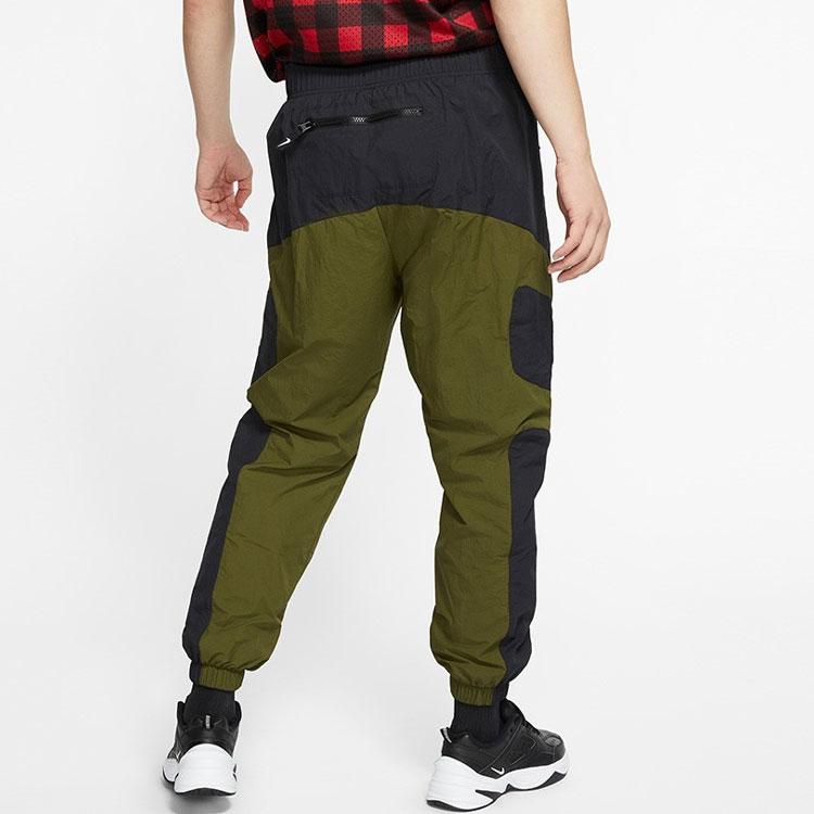 Nike Sportswear Woven Quick-Dry Joggers With Cuffed Ankles Men Bottoms Green BV5216-010