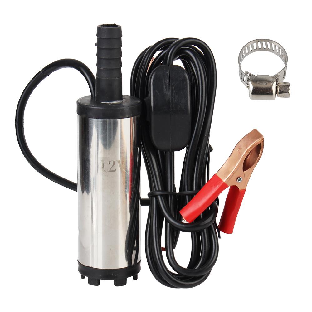 Mini Aluminum Alloy Shell Fuel Transfer 12V/24V For Pumping Diesel Oil Water Submersible Car Electric DC Refueling Pump