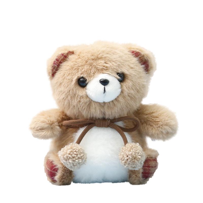 Plüschbär-Schlüsselanhänger mit Polyesterfaser-Füllung für Mädchengeschenk und Taschenschmuck
