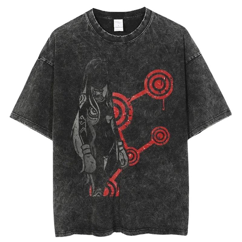 T-Shirts Druck T-Shirt Kurzes Oberteil Y2k Sommer Harajuku Oberteile Heißes Japanisches Anime Deadman Wonderland T-Shirt Gewaschen