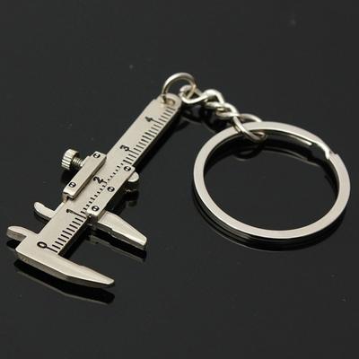 1 STÜCK Neue Mode Autoschlüssel Mini Messschieber Tragbarer 0-40mm schlüsselbund Messmesswerkzeuge Auto Turbo schlüsselanhänger Ring Lineal Messschieber