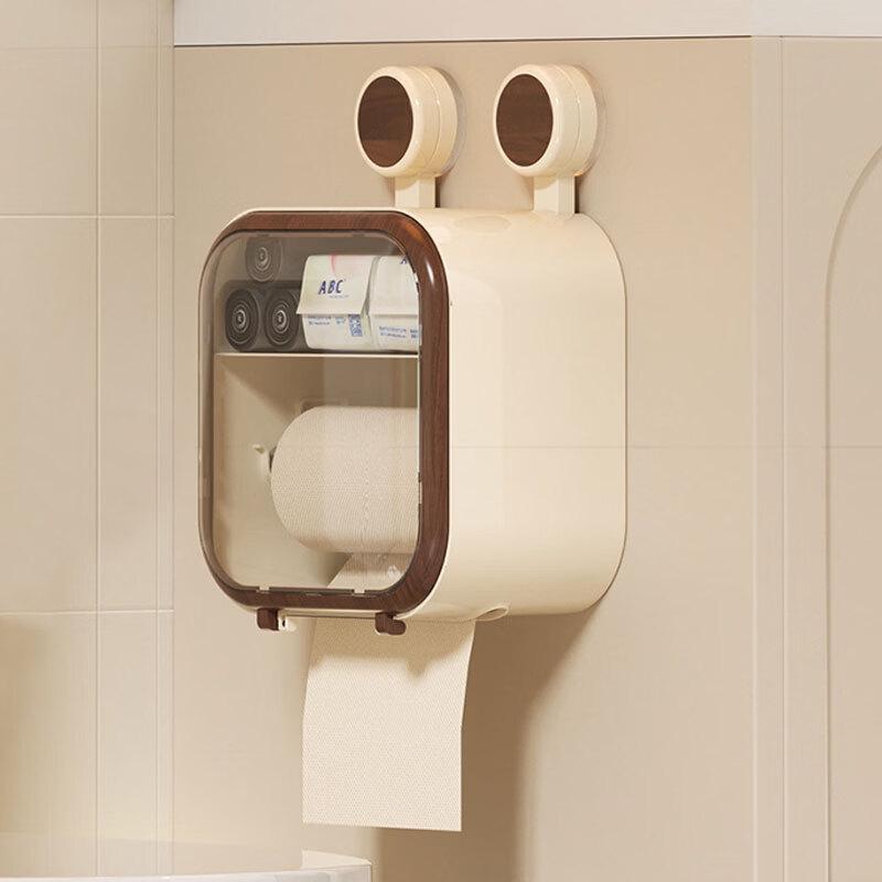 MAILOOQE Double-Layer Visible Wall-Mounted Tissue Box