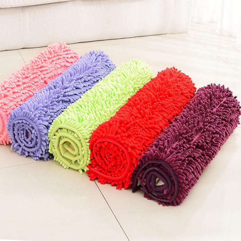 Chenille Absorbent Anti-Slip Floor Mat for Bedroom, Kitchen, Living Room, Bathroom Entrance