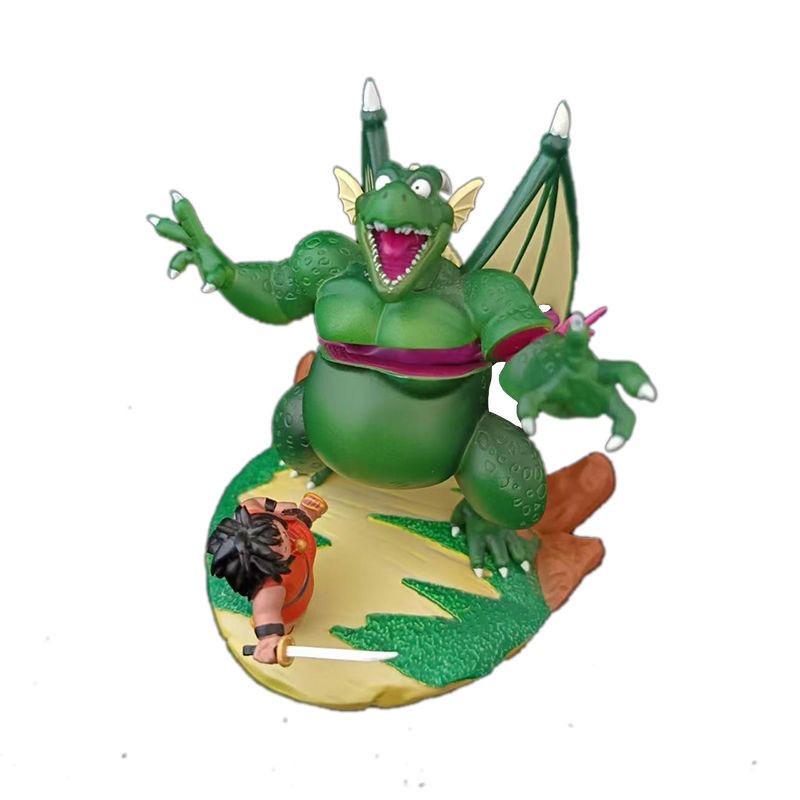 Drogan Boll Yajirobe Vs Cymbal Figurine Classic Anime Scenes Figures 8cm Pvc Action Figures Gk Statue Collection Model Toys Gift