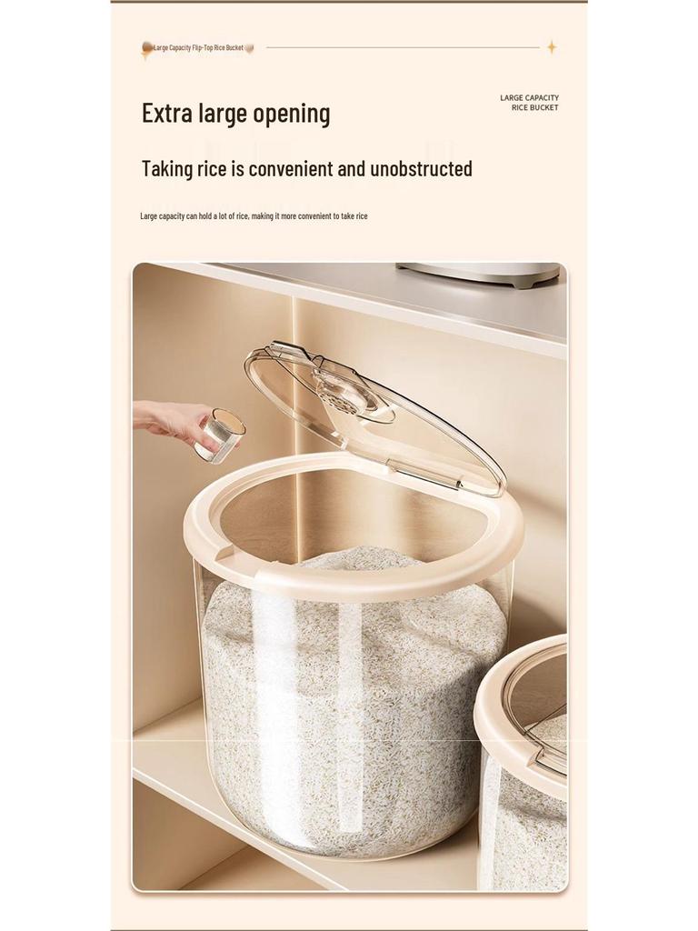 2025 Moisture-Proof Anti-Insect Food-Grade Rice & Flour Storage Container