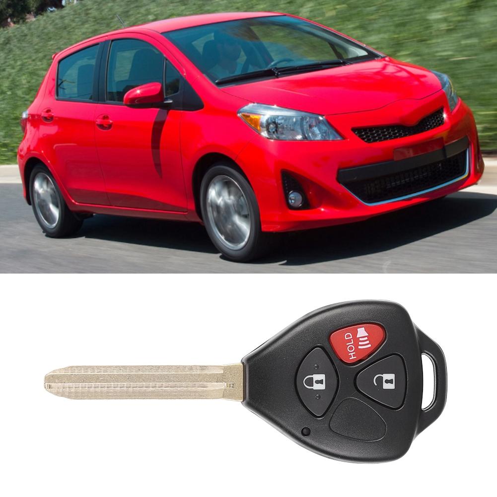 Replacement Smart Car Key Fob Remote for 2007-2013 with 3 Buttons Black Case MOZB41TG 4D-67