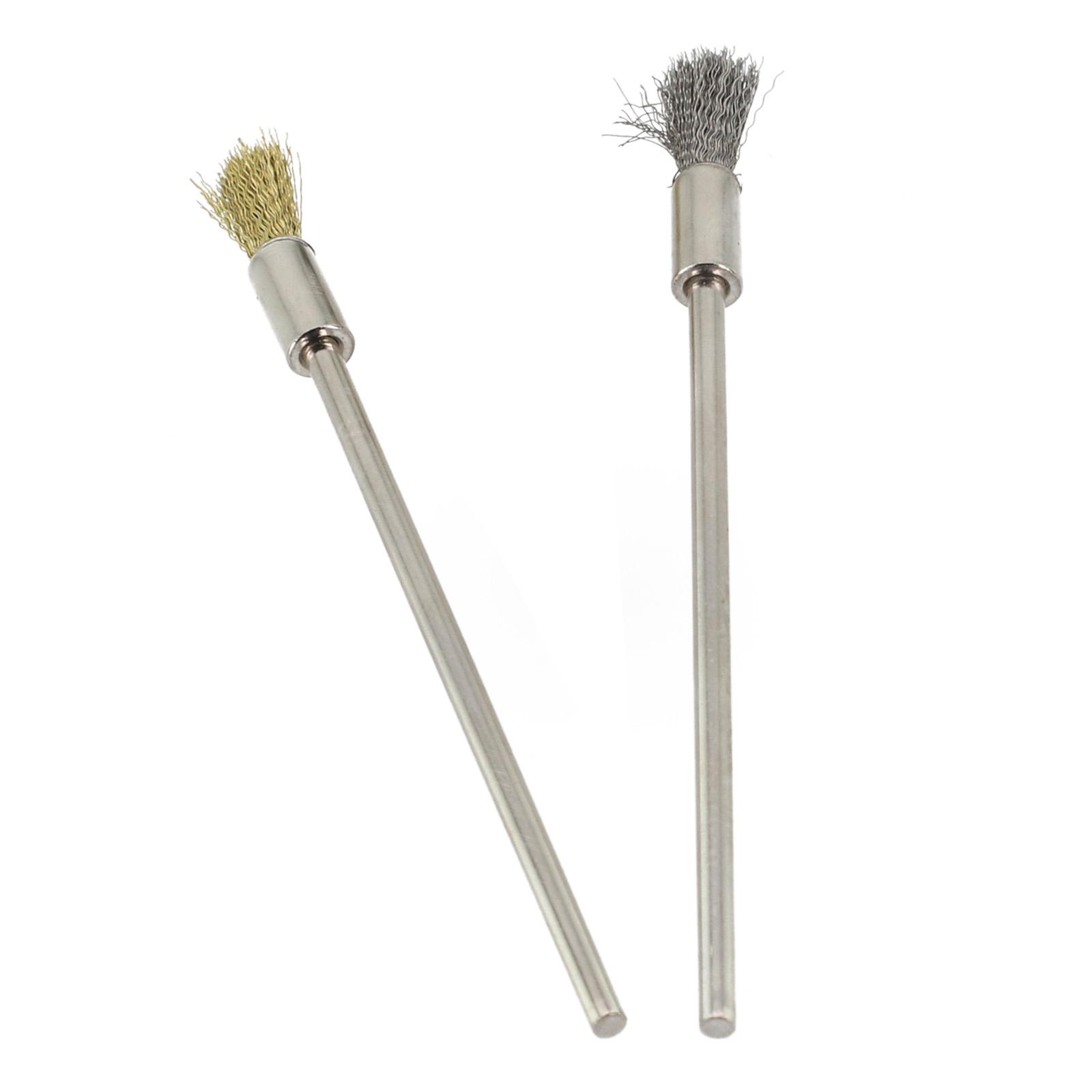 

1set Brushes 3mm Shank For Cleaning Deburring Stainless Steel Mounted Abrasive Polishing Wire Wheel Pencil Brushes China Mainland